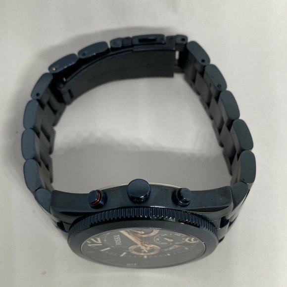 Fossil Perfect Boyfriend ES4093 Women Navy Blue Ba - Picture 8 of 12